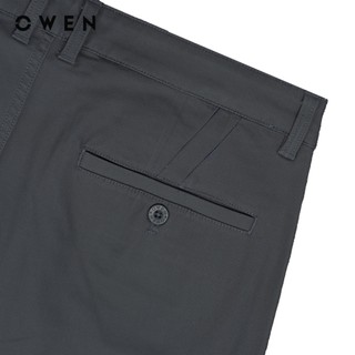 Owen - Quần khaki Regular Fit QKR256100 màu Xám chất liệu CVC Spandex