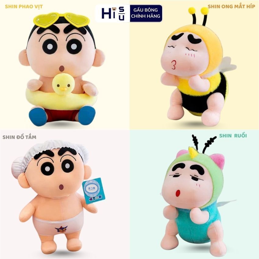 [ MẪU 2026 ] Gấu Bông Shin Chan Cậu Bé Bút Chì Dễ Thương, Cushin Nhồi Bông Quà Tặng Vui Vẻ Cho Bé, Người Yêu