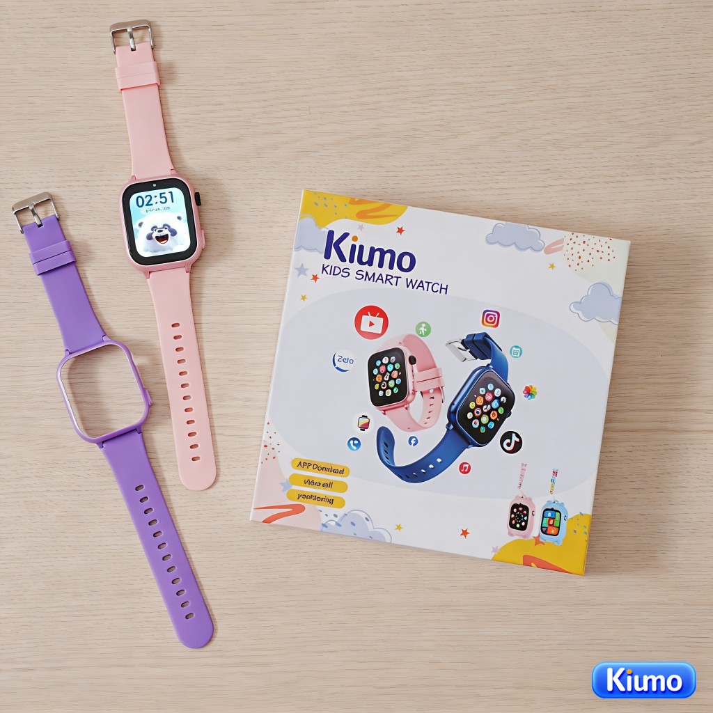 【T53】Kiumo Đồng Hồ Thông Minh Trẻ Em 4G GPS Chính Xác Gọi Video HD Chống Nước Màn Hình IPS HD Pin 750mAh