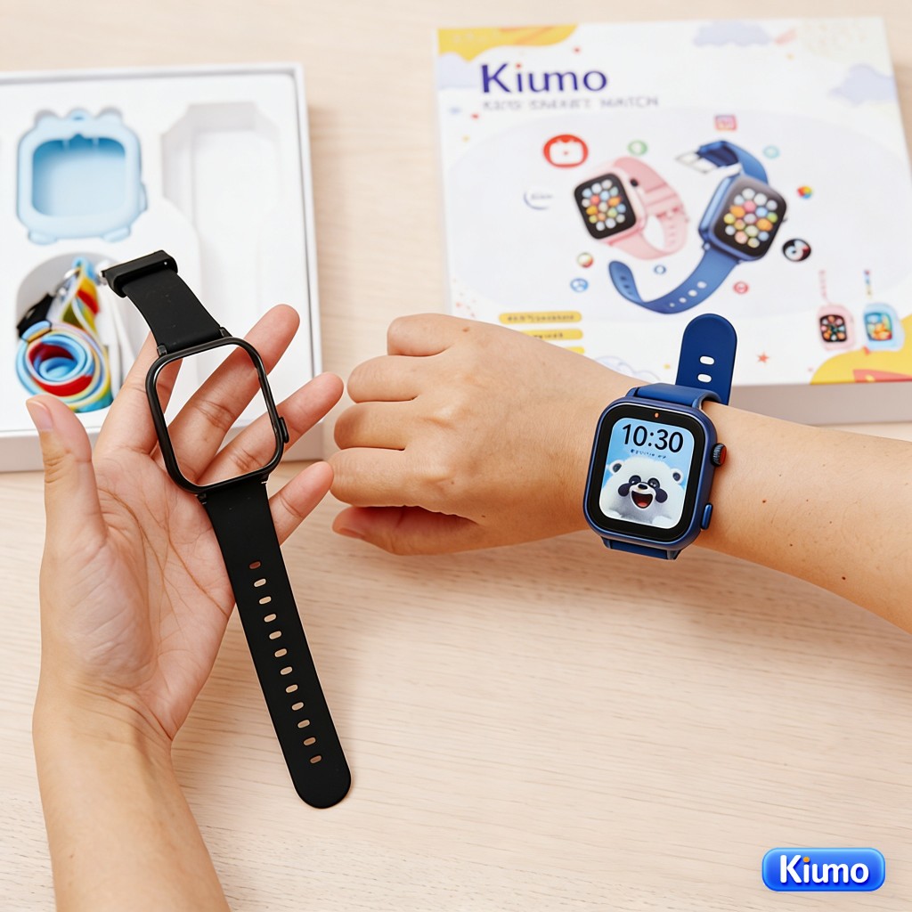 【T53】Kiumo Đồng Hồ Thông Minh Trẻ Em 4G GPS Chính Xác Gọi Video HD Chống Nước Màn Hình IPS HD Pin 750mAh