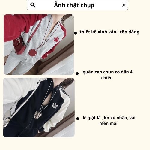 Set đồ nữ, đồ bộ nữ DONNA HCOM3672 chất nỉ bông phối 2 màu quần suông bo gấu trẻ trung
