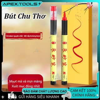 Bút Chu Sa Sẵn Mực Tiện Lợi - Thư Pháp Luyện Chữ Đầu Bút Mềm Mại Họa Phù May Mắn