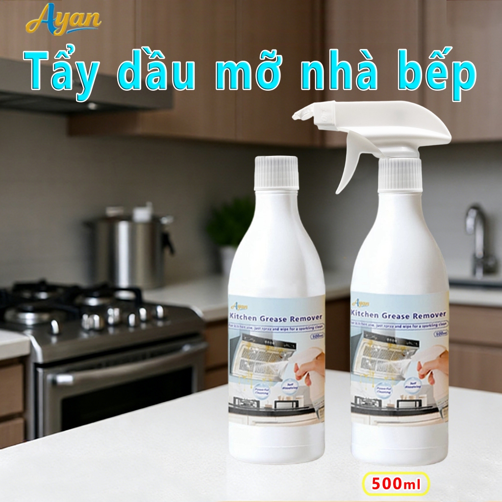 Chất tẩy dầu mỡ 500ml  chai lau bếp đa năng tẩy xoong nồi hút mùi bếp gas 】