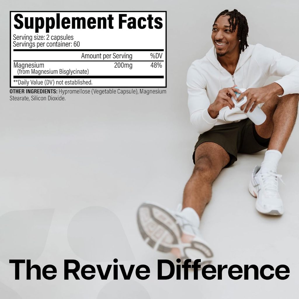 Revive Magnesium Glycinate 200mg – Giảm căng thẳng, stress hiệu quả