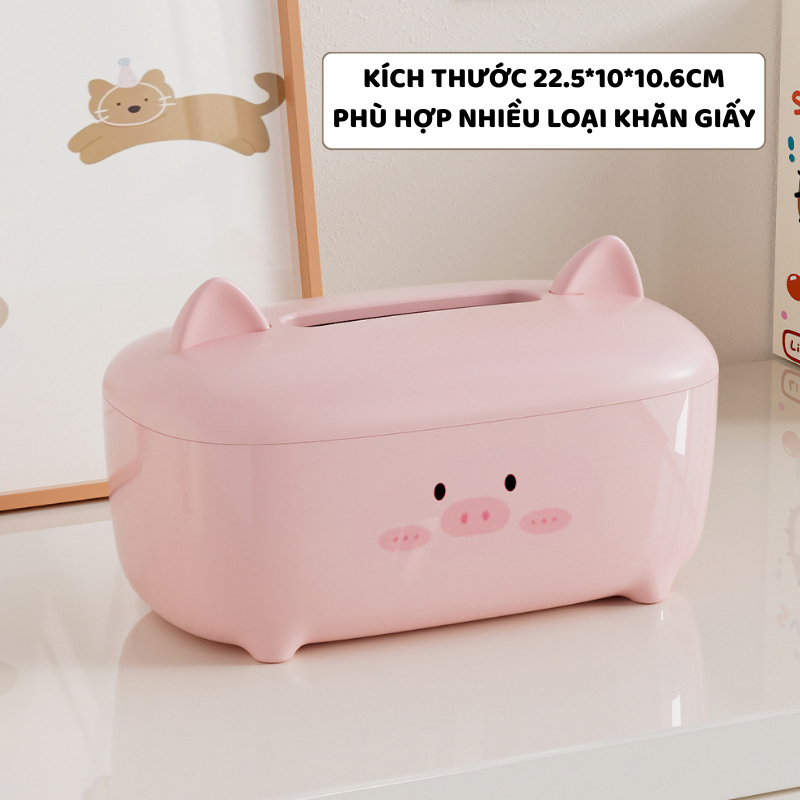 Hộp Nhựa Đựng Giấy Ăn Để Bàn ENODA HOME, Hộp Đựng Khăn Giấy Kiểu Dáng Dễ Thương Nhiều Màu Sắc F016