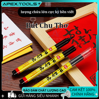 Bút Chu Sa Đỏ Linh Thiêng Sẵn Mực - Họa Phù Phong Thủy Thư Pháp Luyện Chữ Tiện Lợi