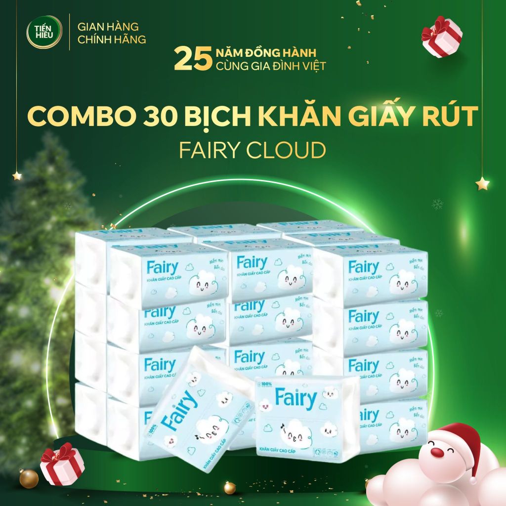 Khăn Giấy Rút Fairy Cloud 4 Lớp Giấy Mềm Mại Thấm Hút Tốt An Toàn Cho ...