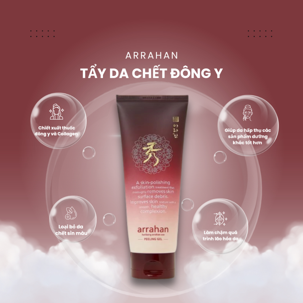 Combo 2 Tẩy Da Chết Arrahan Đông Y + Oải Hương Giúp Da Sạch Sâu, Hỗ Trợ Hấp Thụ Các Dưỡng Chất Dưỡng Da 180ML