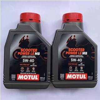 Nhớt cao cấp cho xe tay ga đời mới Motul Scooter Power LE 5W40 - bán theo chai