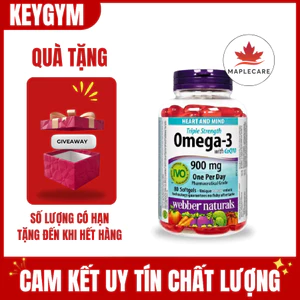 Dầu Cá Webber Natruals Omega3 Coq10 900mg 80 Viên