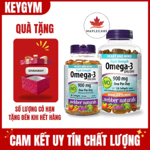 Dầu Cá Webber Natruals Omega3 900mg, 120 Viên - KEYGYM.