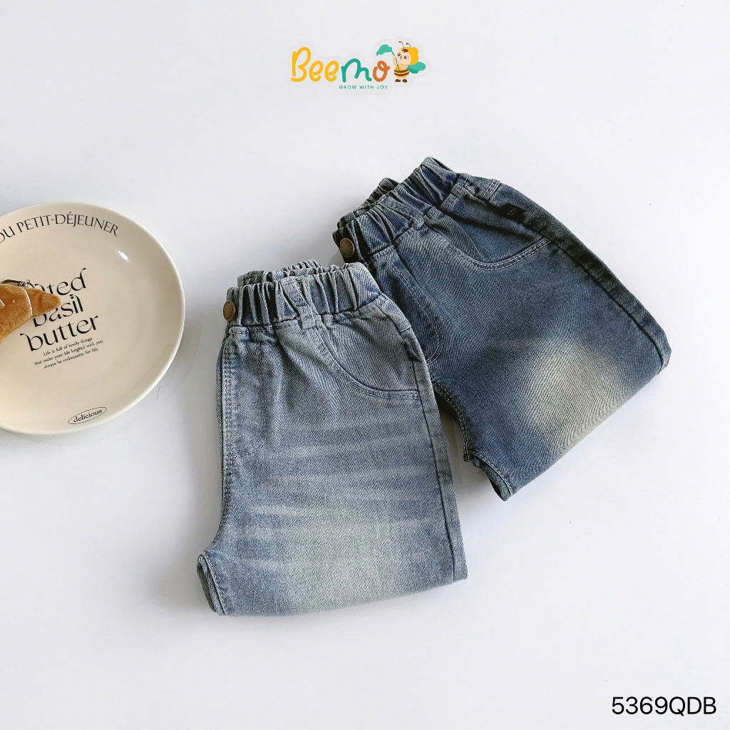 Quần bò bé trai fom rộng cá tính, quần jeans blue daily vibe hàn siêu xinh 5369qdb