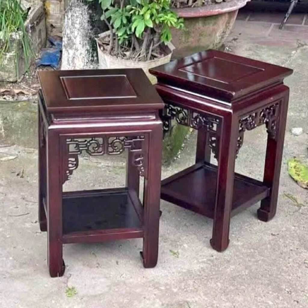 đôn vuông mặt 30,35,40 cao 40,50,60,70,80, cao 90cm 1m 1m10 1m20 gỗ lim, gỗ keo gỗ tự nhiên