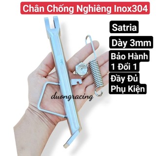 Chân chống nghiêng inox 304 gắn cho xe Raider - Satria dày 3mm (kèm ốc + lò xo) caoduongracing