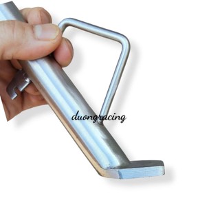 Chân chống nghiêng inox 304 gắn cho xe Raider - Satria dày 3mm (kèm ốc + lò xo) caoduongracing