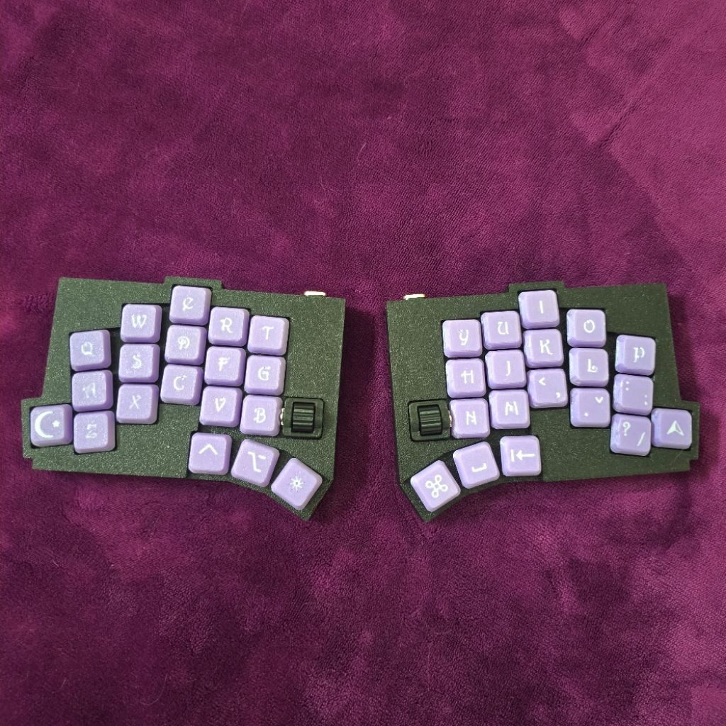 Bàn phím Split keyboard TOTEM Low-profile Cherry MX LP handwired custom ...