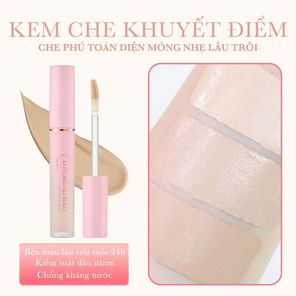 Che Khuyết Điểm APERIRE Mỏng Nhẹ, Lâu Trôi Daydream Cover Tip Concealer 4.5ml | NHÍM HOUSE