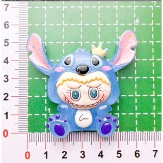 Set 10 Charm gắn dép Labubu đội mũ thú- Dáng ngồi cute