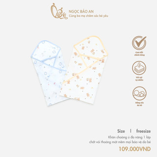 M&B (0-24M) Khăn choàng ủ cho bé sơ sinh có mũ xinh xắn, dễ thương, mềm mại, thấm hút dành cho bé