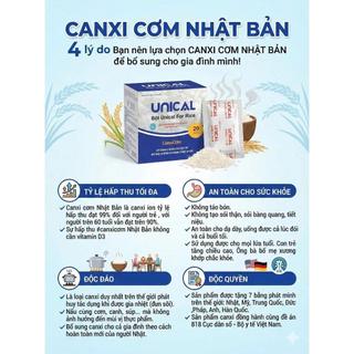 Canxi cơm Nhật Bản - Unical for rice (hộp 20 gói)