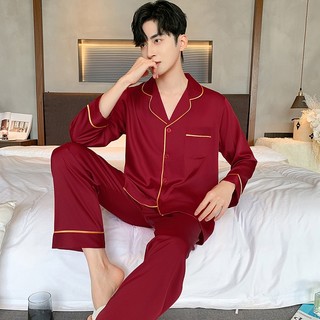 Bộ đồ ngủ cho nam cao cấp màu đỏ, bộ đồ ngủ nam, bộ quần áo pijama nam - Since Then