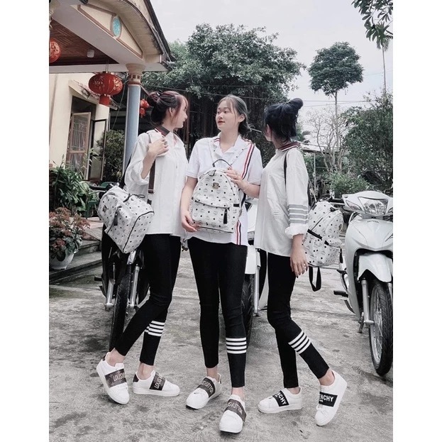 Quần Legging 3 vạch nữ Dài Cạp Cao Nâng Mông Giá Rẻ Chất Đẹp Hàng Sẵn Loại 1 Cotton  Siêu Co Dãn Phong Cách Thời Trang