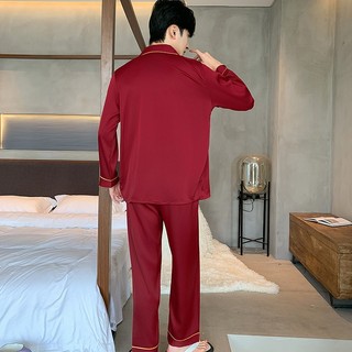 Bộ đồ ngủ cho nam cao cấp màu đỏ, bộ đồ ngủ nam, bộ quần áo pijama nam - Since Then