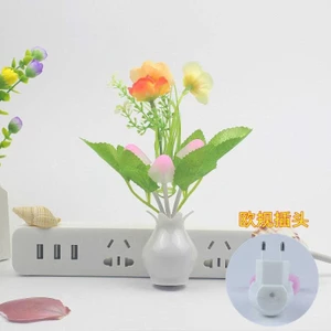 Cảm biến đèn ngủ thông minh hoa văn nhài, phù hợp giường ngủ và đèn tường