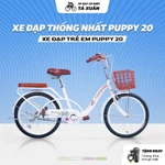Xe đạp trẻ em Thống Nhất Puppy 20 XH inch cho bé gái 7-10 tuổi, khung thép bền, phanh an toàn, màu đẹp — ảnh 3