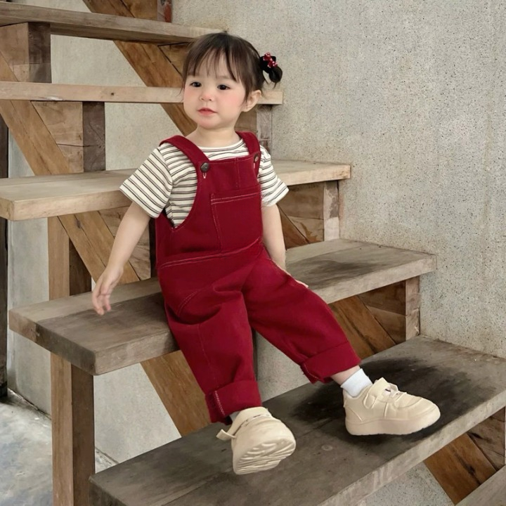 Yếm Dài Phong Cách Hàn Quốc cho bé trai bé gái 7-17kg mặc tết 2026 đi chơi đi học đón tết chụp ảnh đều xinh