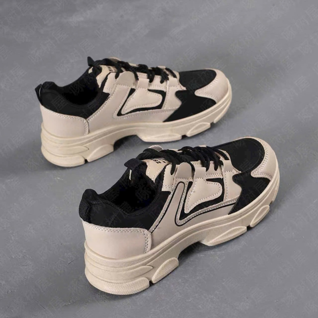 Giày Thể Thao Nữ,Giày Sneaker Nữ Phối Màu ,Đế Độn Mẫu Mới 4cm