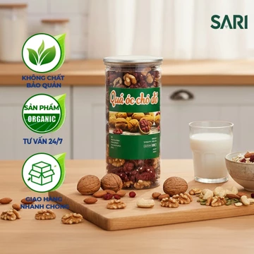 Nhân Hạt Óc Chó Đỏ nhập khẩu Mỹ 100%, Đã Sấy Chín -- Óc Chó Đỏ