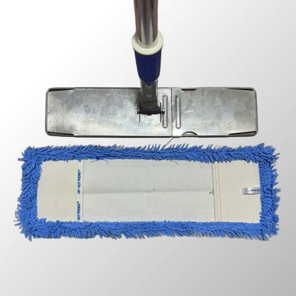 Cây Chổi Lau Sàn Công Nghiệp Inox Nguyên Khối - Bản Lau 45 - 60cm