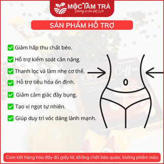 Cà phê Odiva Coffee Nấm Đông Trùng - Đậu Trắng - Mâm Xôi - Mộc Tâm Hộp 15 gói x 10g
