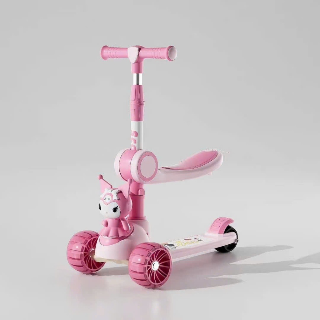 Xe Trượt Scooter Koromi Kiêm Xe Chòi Chân Có Nhạc,bánh có đèn phát sáng BI BÔ SHOP!