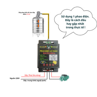 Chống giật phao điện loại 3HP, Điện áp cấp phao DC12V an toàn. Mang lại cả lợi ích kinh tế