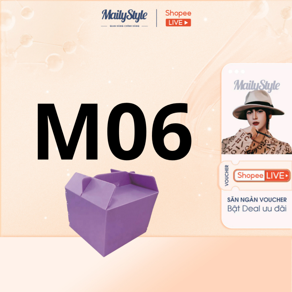M06_(KÈM QUÀ) Mã Hộp MG Frombio màu tím