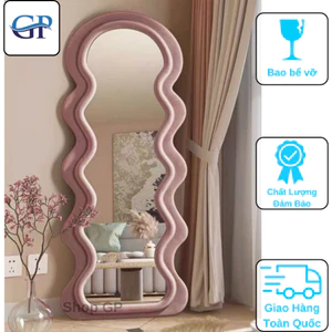 Gương sóng bọc nỉ soi toàn thân, nỉ Hàn nhập khẩu kt 70x170cm