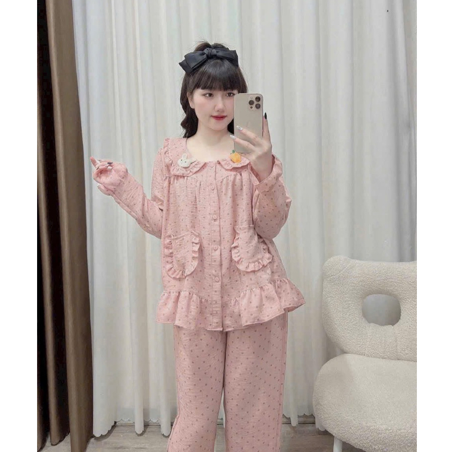Bộ Bầu - bộ sau sinh - BỘ DÀI VÂN MÂY CỔ SEN HAI TÚI - Nhiều Màu, Áo Có Khoá Kéo & Quần Có Chun Chỉnh 🔔GIÁ TỐT🔔