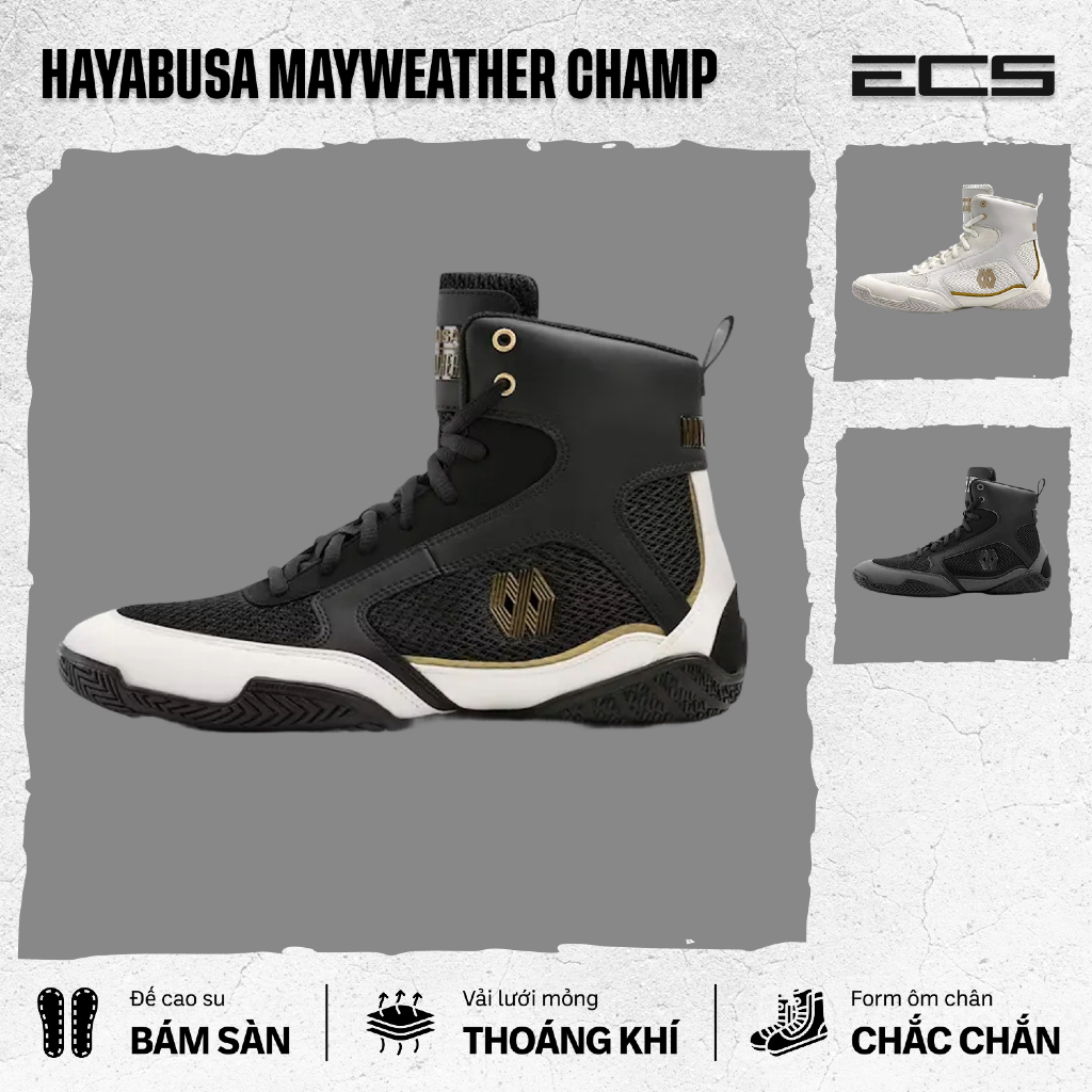 Giày Boxing Maywweather Champ, Giày Boxing Chính Hãng Hayabusa, Tập Luyện, Thi Đấu Võ Thuật