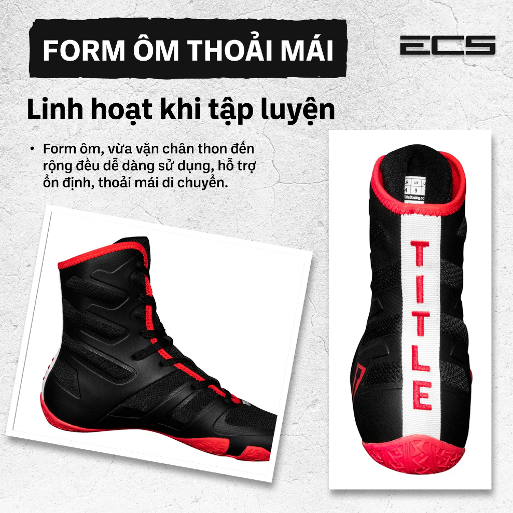 GIÀY BOXING TITLE TOTAL BALANCE, GIÀY BOXING TITLE CHÍNH HÃNG, GIÀY THI ĐẤU QUYỀN ANH