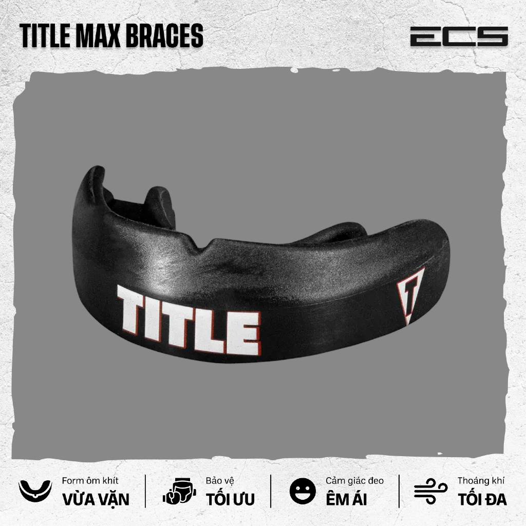 Bảo Vệ Hàm Boxing Title GEL Chính Hãng, Bảo Vệ Răng Title Boxing, Ôm Hàm, Dễ Thở
