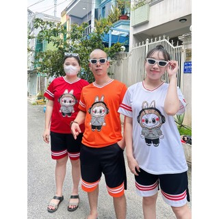 Bộ Quần Áo Thể Thao Nam Mùa Hè Cổ Tròn Ngắn Tay Vải Thun Thấm Hút Mồ Hôi Thoáng Khí LABUB SSL