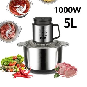 Máy xay thịt cầm tay RAF1000W cối 5 lít inox 304 xay thịt, cua, cá, rau củ quả