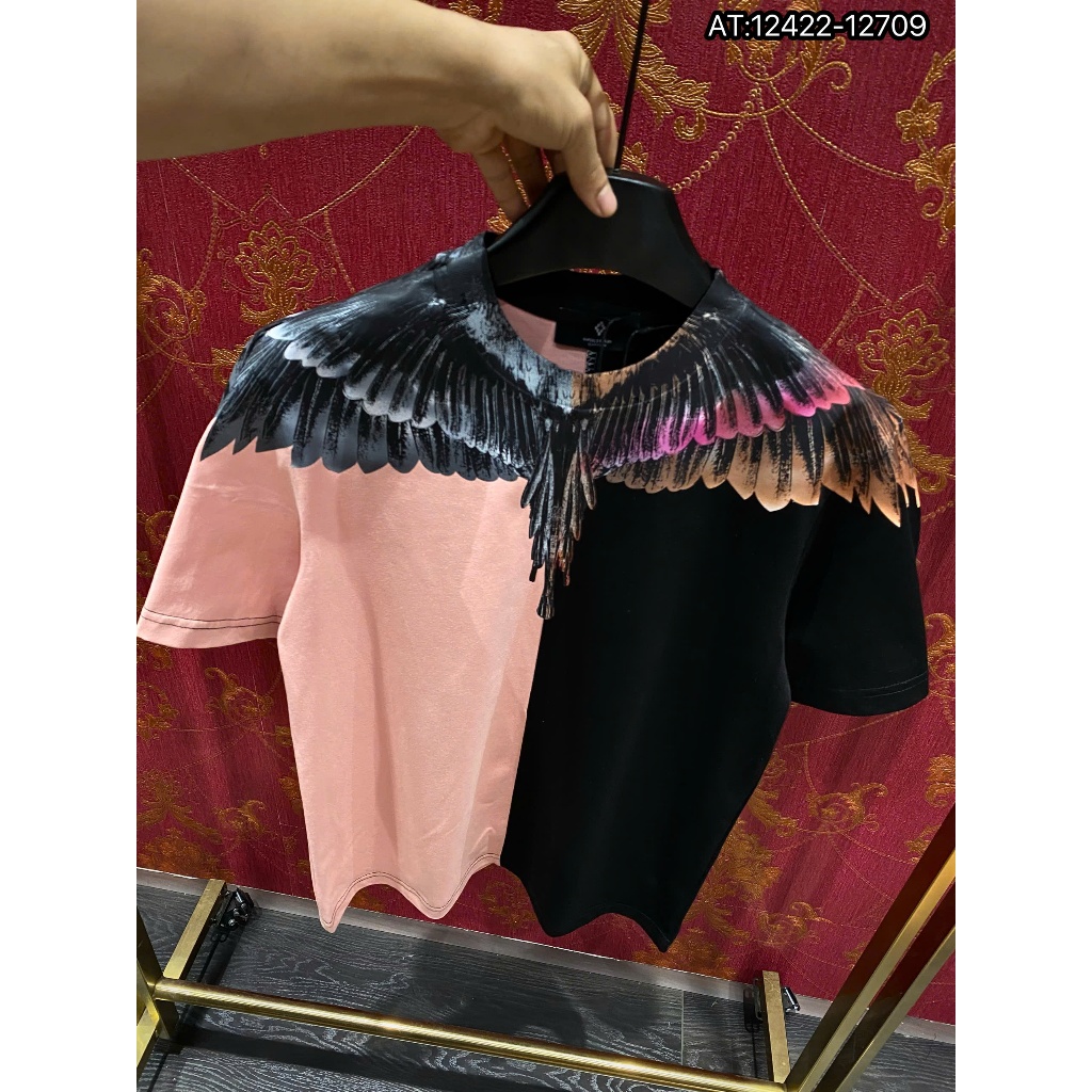 ÁO thun nam cổ tròn họa tiết thêu tay ngắn phong cách trẻ trung chuẩn from