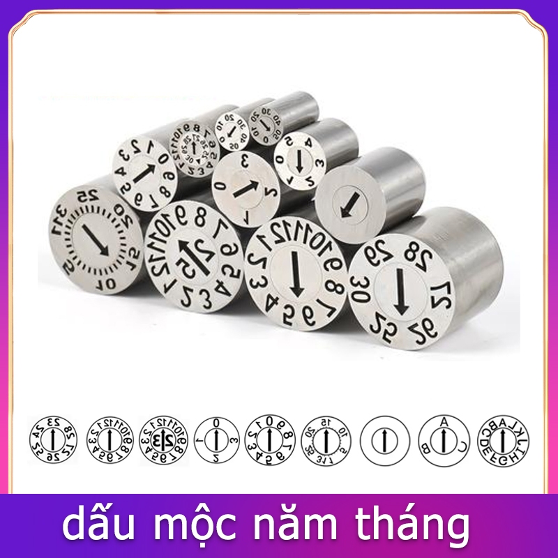 Dấu mộc năm tháng thường dùng nhiều trong ngành ép nhựa, khuôn mẫu, sản xuất linh kiện