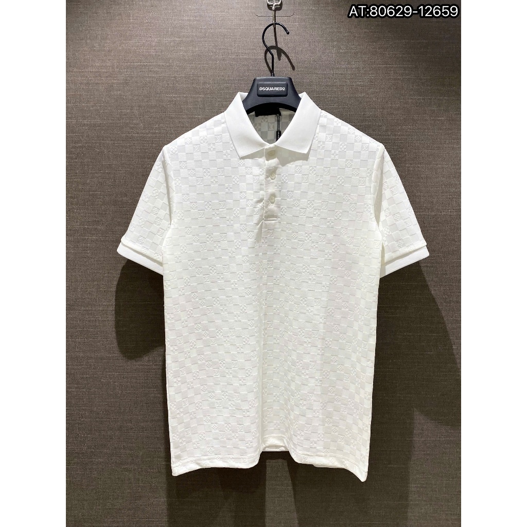 ÁO polo nam cổ tròn họa tiết tay ngắn phong cách trẻ trung chuẩn from