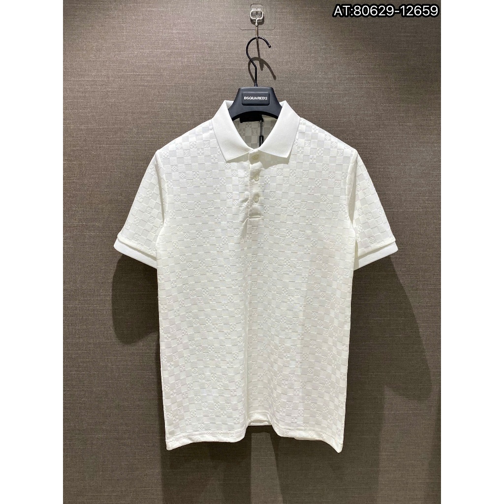 ÁO polo nam cổ tròn họa tiết tay ngắn phong cách trẻ trung chuẩn from