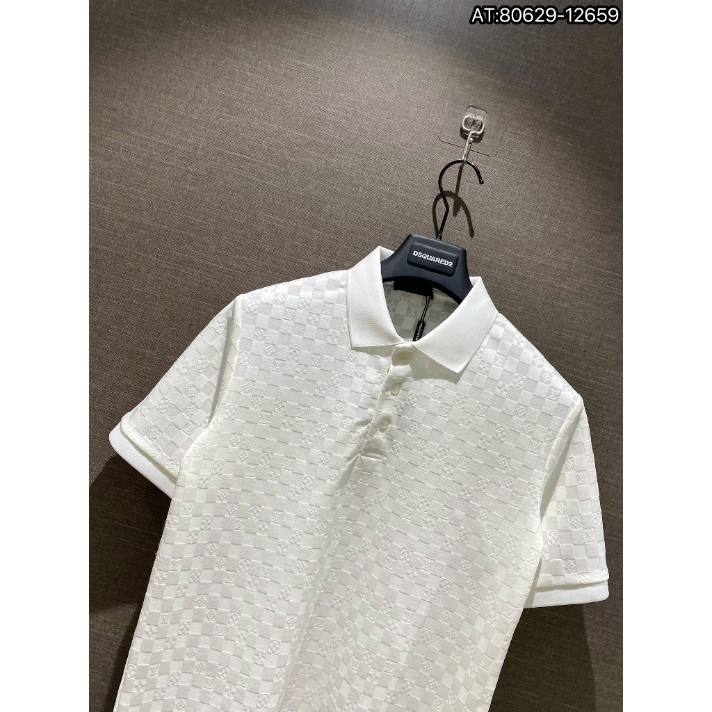 ÁO polo nam cổ tròn họa tiết tay ngắn phong cách trẻ trung chuẩn from