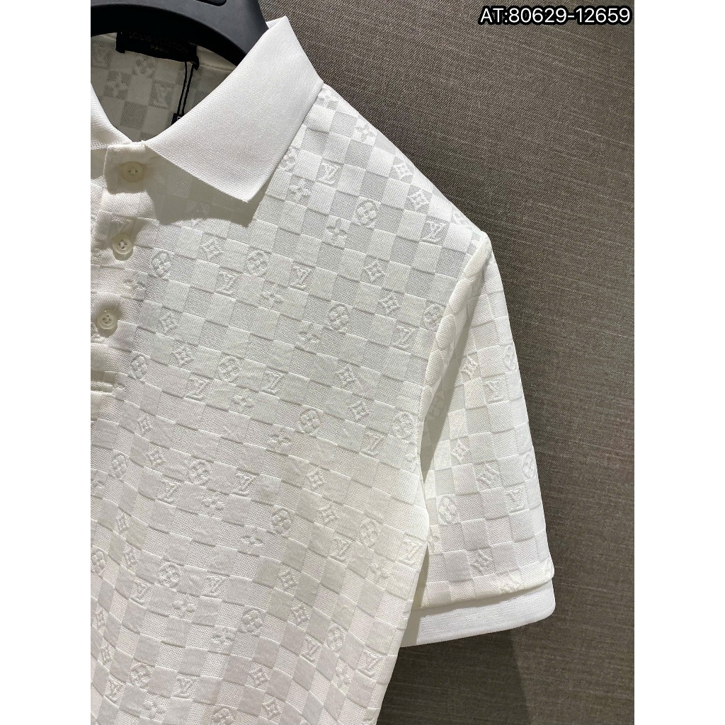 ÁO polo nam cổ tròn họa tiết tay ngắn phong cách trẻ trung chuẩn from